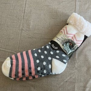Mirabeau thermal knit slipper socks NÉW